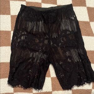 Black Lace Shorts
